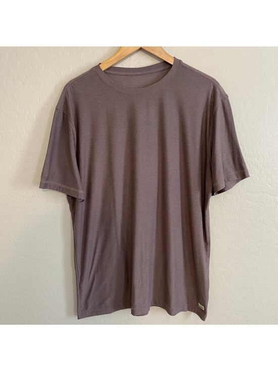 Vuori Other - Vuori Strato Tech Tee Mens Short Sleeve T-Shirt Size XL Sable Heather Brown